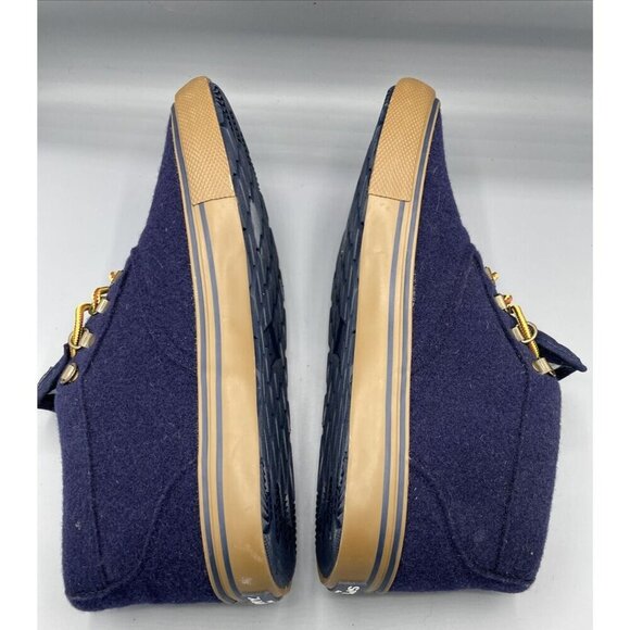 Sperry Mens Blue Wool Ankle Boots Lace Up Size 11.5 Casual Winter Warm - Picture 6 of 8